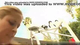 blonde babe with big tits in hardcore action