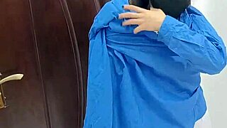 Desi college girl Sobia Nasir changes uniform on cam