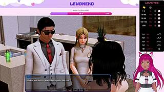 Vtuber LEWDNEKO PLAYS HAREM HOTEL PART 24. Big tits hentai maid slave.