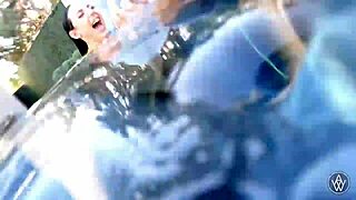 Angela White Teases Big Tits in Bikini Lesbian Pool Fun