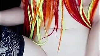 Sex with a lover via video call