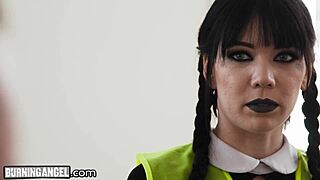 hey, burningangel goth teen 18+ takes rough sex in community service 😈