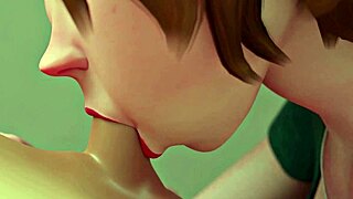 Aunt Cass delivers steamy oral and handjob in 3D cartoon scenes.