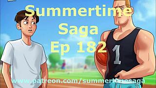 i cant believe summertime saga 182 has such wild hentai cartoon anime scenes, its so intense.