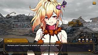 robolife2 - nova duty hentai game pornplay ep 2 anal drill sextoy to make android girl orgasm