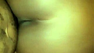 Amateur black female bent over in doggystyle, 'You like that?'