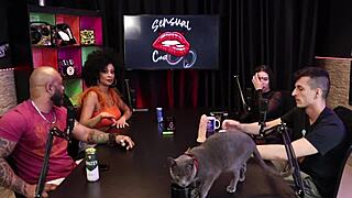 pedro chats about playboy and santa while the hot black babe freaks out over the top guy's dick - dieny gaucha and pedro albuquerque