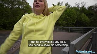 Stunning Blonde Euro Babe Receives Hard Deep Dicking In Public POV Missionary