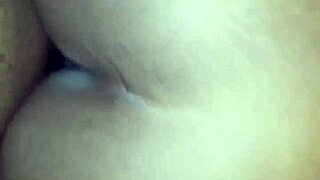 Amateur black female bent over in doggystyle, 'You like that?'