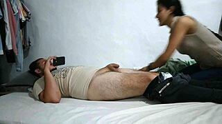 Fuck Hot Tattooed Neighbor Hard Bent Over In Her Room!