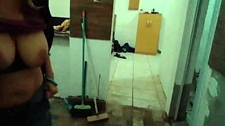 i'm showing my big tits in the kitchen, stella still full on red