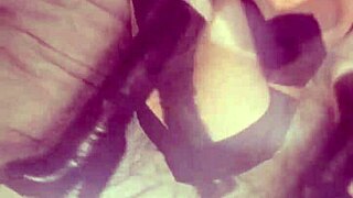 Jolene makes comeback with tattooed striptease, teasing tits and thong.