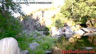 Teen, ride that stepdad cock in POV!