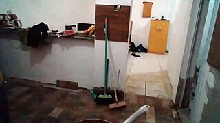 i'm showing my big tits in the kitchen, stella still full on red