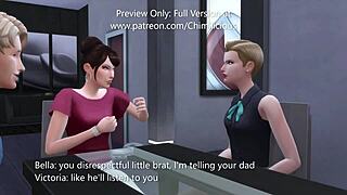 wild threesome with girlfriend and her hot stepmom