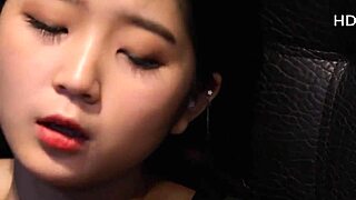 Asian couple caught masturbating and fucks together