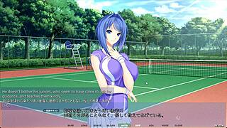 In the dress shop, Mahiru gets a massage and masturbates with big tits and ass