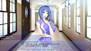 In the dress shop, Mahiru gets a massage and masturbates with big tits and ass