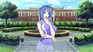 In the dress shop, Mahiru gets a massage and masturbates with big tits and ass