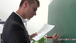 Hey, watch this fervent young girl get TEASED and SCREWED by her older teacher!