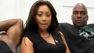 African Slut's Intense Interracial Blowjob with Black Cock