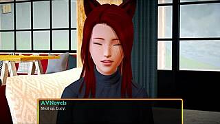 Redhead in My New Family Shows Big Tits and Ass