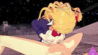 oshi no ko hoshino ruby hentai has horny sex, blowjob, handjob, and cumshot in uncensored gameplay?