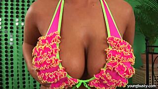 busty young 18+ lucie peeing in softcore solo tits scene