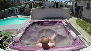 Dayanara Enjoys A Relaxing Hot Tub POV Session