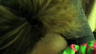 Hey, wanna see this busty MILF with pigtails giving a hot POV blowjob?