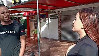 on the way to uni i met this horny latina who wanted to fuck and i couldn't resist 😅