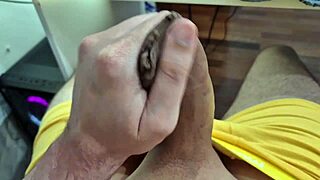 Intense Solitary Jerking Until Climax