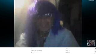 Carol banderas mexicana en webcam