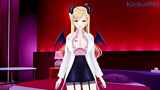 Yuzuki Choco and Tokoyami Towa engage in intense creampie sex in this Hololive VTuber hentai!