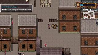 What strange thing did the cute girl grab from the man's box in the detective story?