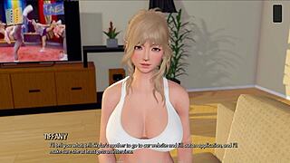 Ripples 46 features huge tits in hentai game with ripped outfits.