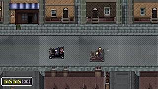 What strange thing did the cute girl grab from the man's box in the detective story?