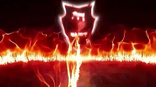 Blonde Ashley Black Deepthroats Rome Major's Monster Cock in Doggystyle and Cowgirl