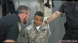 Gay police officers in hardcore XXX video with stolen valor theme