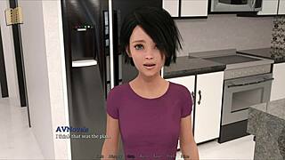 Exploring new memories with a brunette milf in an exciting game scenario