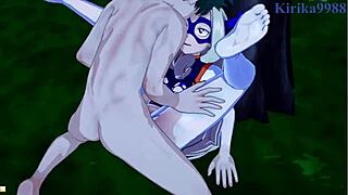 tsuyu asui mt lady izuku intense hentai sex