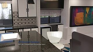 Exploring new memories with a brunette milf in an exciting game scenario