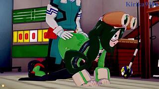 tsuyu asui mt lady izuku intense hentai sex