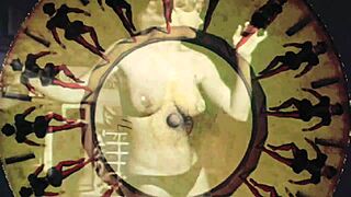 Vintage Illustration Depicting Erotic Antique Scenes