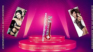 Versaute lady mai li saugt 2 schwänze leer, reaching orgasm in group asian milf blowjob