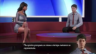 complete gameplay with nun in doggystyle threesome