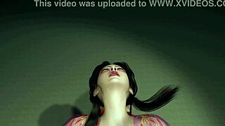 3d cute asian cosplay slut sucking the big dick in bdsm outfit