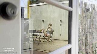 Babysitter caught throwing it back at wild Diddy party on sofa