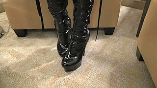 Mistress Sablique Von Lux kicks Andrea Diprè hard