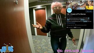Big black cock cums inside hotel maid in doggy style